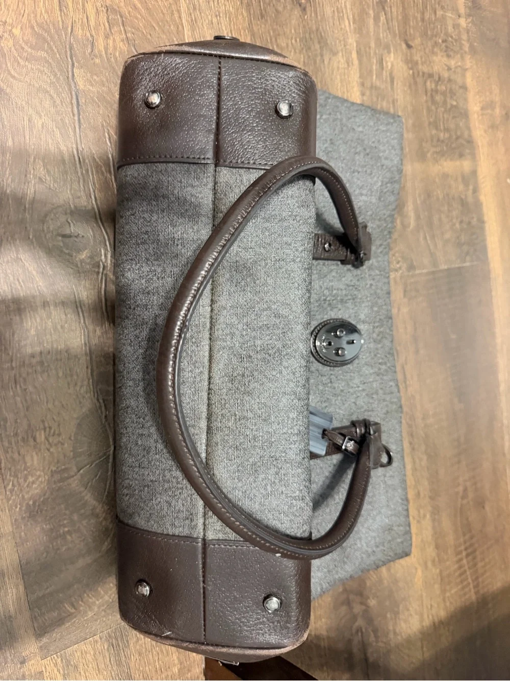 Tumi Brown Canvas & Leather Tote villa collection